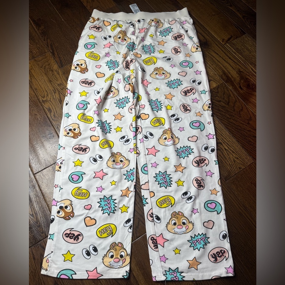 DISNEY Women’s Cartoon Print Pajama Pants Size Large